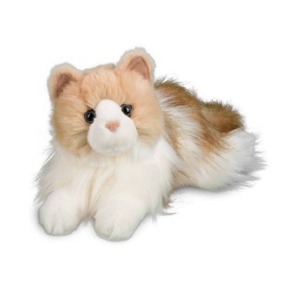 Kiki 20" Ragdoll Cat stuffed animal plush cat by Douglas Cuddle Toy Brown White